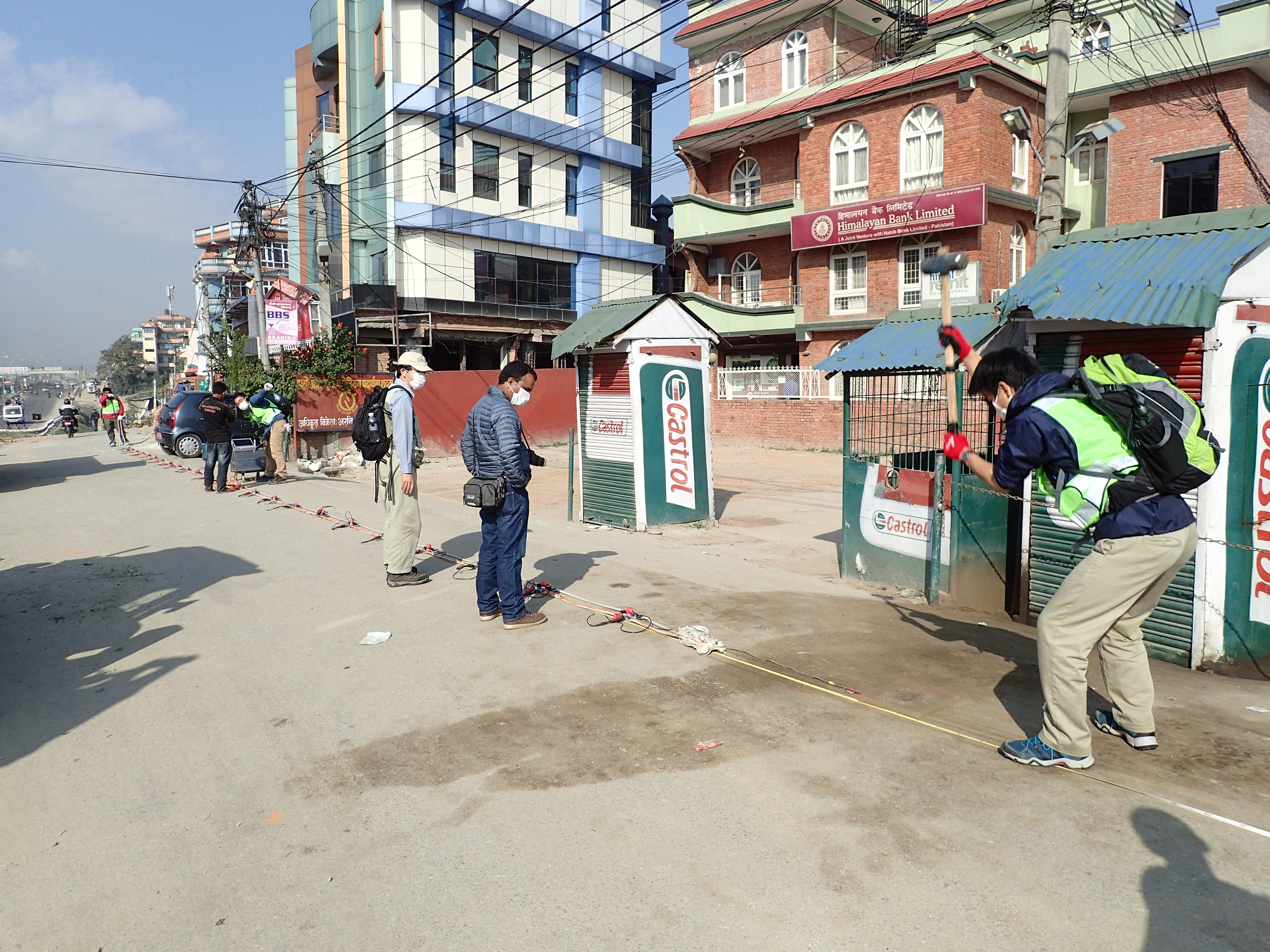 Ground investigation in Nepal